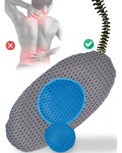 Ортопедична подушка під спину Back Support Pillow для поясниці з ефектом пам'яті 207541