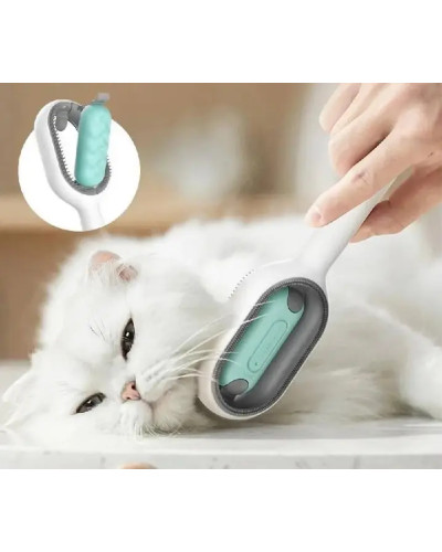 Щітка для сухого і вологого розчісування собак і котів Pet Gravity 4в1 207559