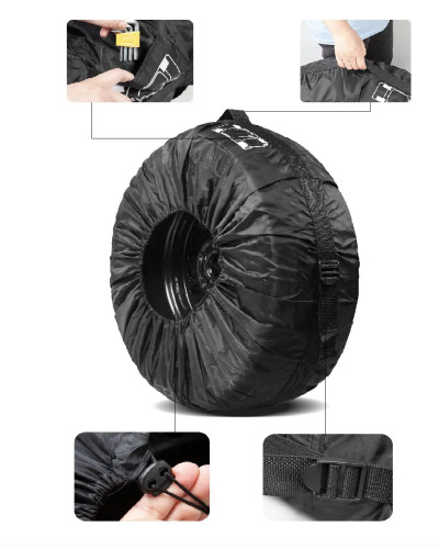 Комплект чохлів для коліс 4шт R15-R18 207567