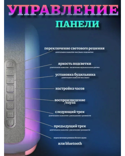 Бездротова міні розумна смарт-колонка у вигляді равлика 4 в 1 з Bluetooth Conch Music Light 207576