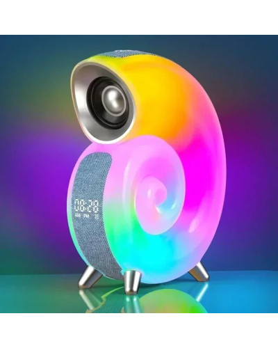 Бездротова міні розумна смарт-колонка у вигляді равлика 4 в 1 з Bluetooth Conch Music Light 207576