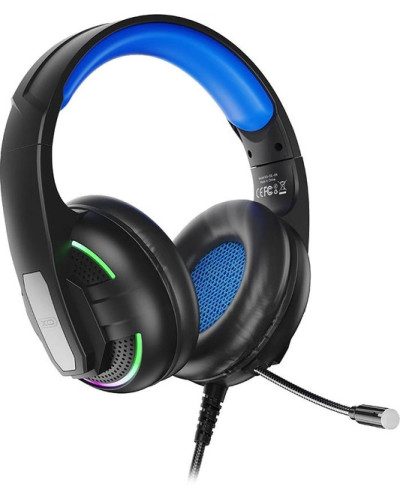 Навушники геймерські XO GE-09 з проводом, мікрофоном та підсвіткою LED RGB 207579