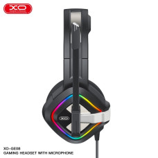 Навушники геймерські XO GE-08 проводові з мікрофоном та підсвіткою LED RGB