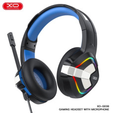 Навушники геймерські XO GE-08 проводові з мікрофоном та підсвіткою LED RGB