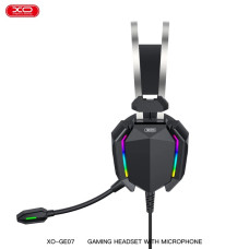 Навушники геймерські XO GE-07 проводові з мікрофоном та підсвіткою LED RGB 207581