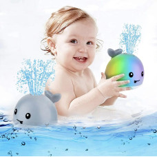 Іграшка для ванної Qinye Toys Кит спрей світиться з фонтаном Великий 207590
