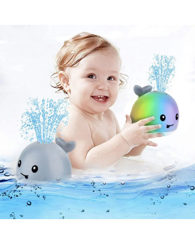 Іграшка для ванної Qinye Toys Кит спрей світиться з фонтаном Великий 207590