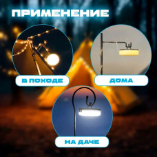 Ліхтар з підвісною гірляндою 10 м для кемпінгу з магнітом KXK-828 Туристична гірлянда з USB-зарядкою 207643