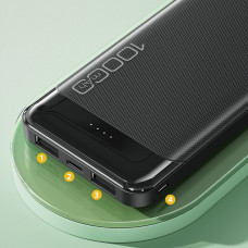 Портативний зарядний пристрій Power Bank УМБ Awei P37K 10000mah USB/Type-C чорний 207649