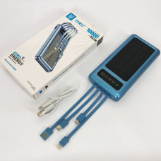 Портативний зарядний пристрій на 10000mAh, Power Bank на сонячній батареї, зарядка 207653