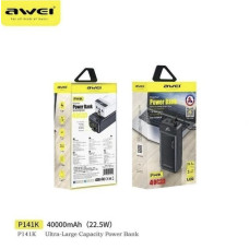 Повербанк Power bank  Awei 40 000 mAh зі швидкою зарядкою з ремінцем, 22.5W (PI4I) 207654