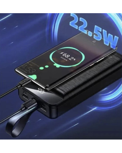 Повербанк Power bank Awei 40 000 mAh зі швидкою зарядкою з ремінцем, 22.5W (PI4I) 207654