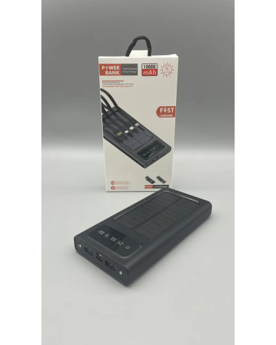 Повербанк POWER BANK 10000mAh SOLAR панель + Кабель 4в1 207668