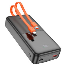 Портативний зарядний пристрій Power Bank з вбудованим кабелем Hoco J119A PD20W+22.5W 20000 мАг Чорний 207672