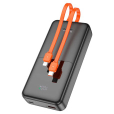 Портативний зарядний пристрій Power Bank з вбудованим кабелем Hoco J119A PD20W+22.5W 20000 мАг Чорний 207672