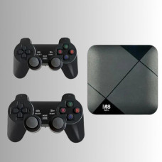 Ігрова консоль приставка для телевізора M8 mini 4K Android ТВ з вбудованим емулятором ретро ігор і джойстиками 207719