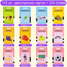 Говорящі навчальні картки Trendzy Goods Монтессорі для вивчення англійської мови розвиваючі звукові картки інтерактивний кишеньковий алфавіт на 224 слова 207770