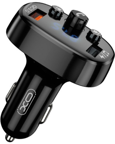 Fm модулятор XO BCC03 автомобільний зарядний пристрій 18W Bluetooth+QC3.0 Quick Charger 208421