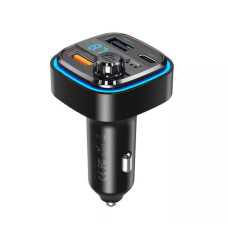 Fm модулятор XO BCC07 Smart Bluetooth MP3 автомобільний зарядний пристрій + Один Потяг Три Кабелі для Даних 5V3.1A з Ambien 208423