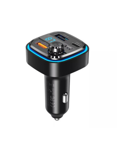 Fm модулятор XO BCC07 Smart Bluetooth MP3 автомобільний зарядний пристрій + Один Потяг Три Кабелі для Даних 5V3.1A з Ambien 208423