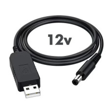 Кабель для роутера від повербанка з преобразователем на 12V, DC 2.1x5.5мм (живлення від павербанка) 208539