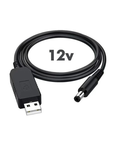 Кабель для роутера від повербанка з преобразователем на 12V, DC 2.1x5.5мм (живлення від павербанка) 208539
