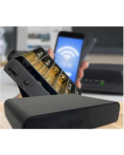 Джерело безперебійного живлення Mini UPS DU-5912 для роутера 5В/9В/12В, на 6 акумуляторів (акумулятори не входять в комплект) 208541