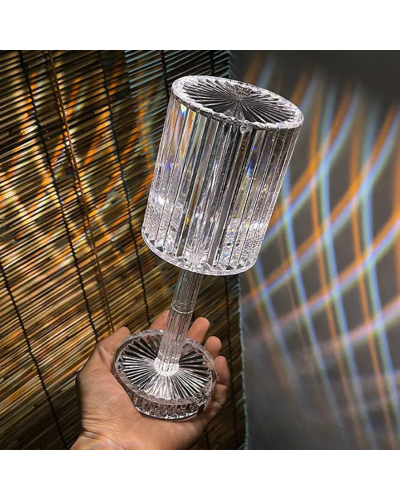Настільна лампа-ночник Rose diamond RGB (16 кольорів) Table Lamp з пультом 208558