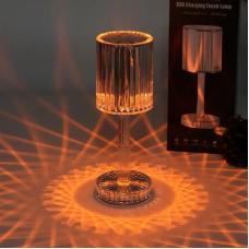 Настільна лампа-ночник Rose diamond RGB (16 кольорів) Table Lamp з пультом 208558