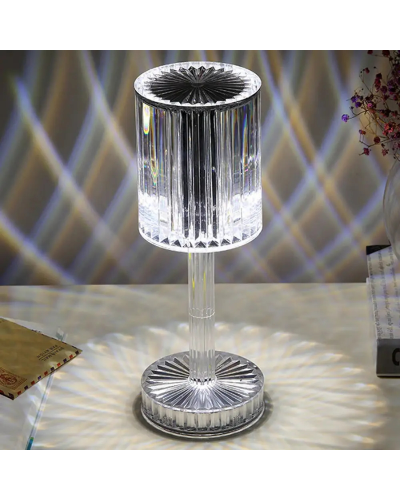 Настільна лампа-ночник Rose diamond RGB (16 кольорів) Table Lamp з пультом 208558