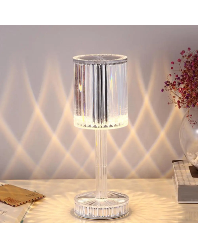 Настільна лампа-ночник Rose diamond RGB (16 кольорів) Table Lamp з пультом 208558