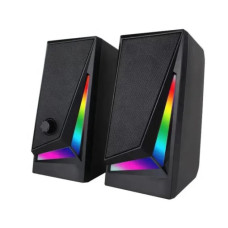 Комп'ютерні колонки MUSIC DJ MJ-100A з RGB підсвіткою Чорний 208689