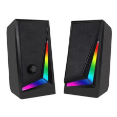 Комп'ютерні колонки MUSIC DJ MJ-100A з RGB підсвіткою Чорний 208689