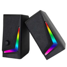 Комп'ютерні колонки MUSIC DJ MJ-100A з RGB підсвіткою Чорний 208689