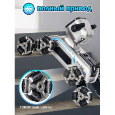 Механічний пес з музикою, дистанційним керуванням та 8 колесами Stunt Robot Dog 208838
