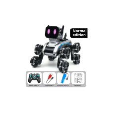 Механічний пес з музикою, дистанційним керуванням та 8 колесами Stunt Robot Dog 208838