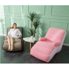 Надувний диван з підлокітником, домашнє складне крісло Inflatable Sofa, 80x140x85 208839