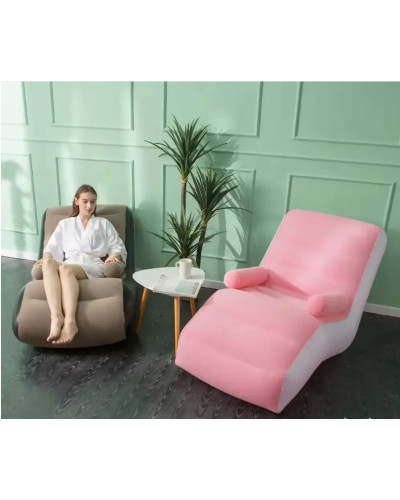 Надувний диван з підлокітником, домашнє складне крісло Inflatable Sofa, 80x140x85 208839