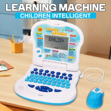 Дитяча розвиваюча іграшка ноутбук з мишею Learning Machine, дитячий навчальний ноутбук з іграми (синій) 209225