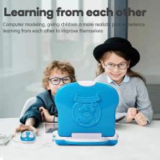Дитяча розвиваюча іграшка ноутбук з мишею Learning Machine, дитячий навчальний ноутбук з іграми (синій) 209225