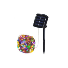 Гірлянда Крапля роси RGB колір з сонячною панеллю 10м/100 світлодіодів 209237